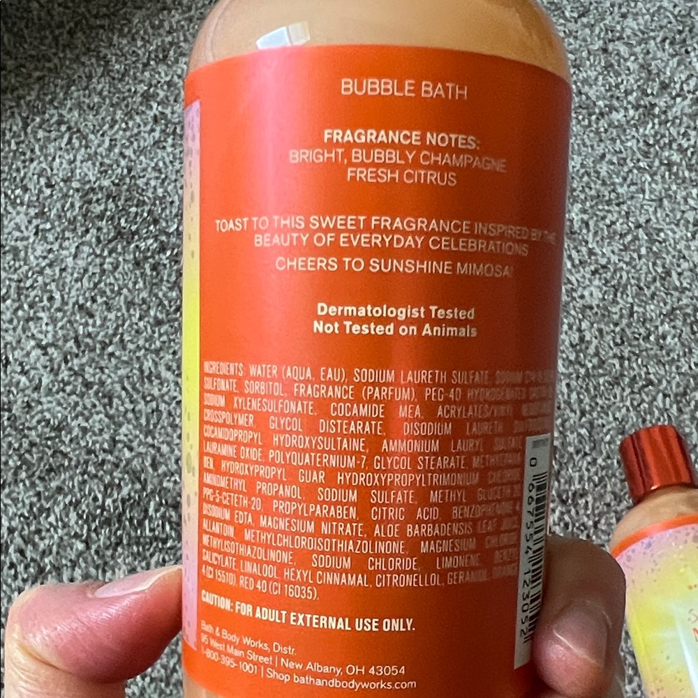 BNWT Bath & Body Works Limited Edition Sunshine Mimosa Bubble Bath Set! - Picture 3 of 4